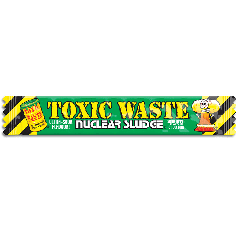 Toxic Waste Nuclear Sludge Chew Bar Apple - mere 20g